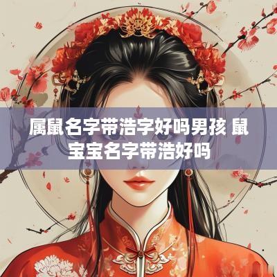 属鼠名字带浩字好吗男孩 鼠宝宝名字带浩好吗 属鼠名字带浩字好吗男孩 鼠宝宝名字带浩好吗