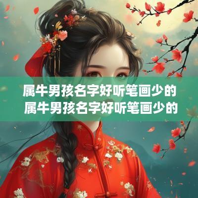 属牛男孩名字好听笔画少的 属牛男孩名字好听笔画少的字有哪些