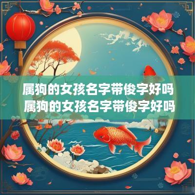 属狗的女孩名字带俊字好吗 属狗的女孩名字带俊字好吗