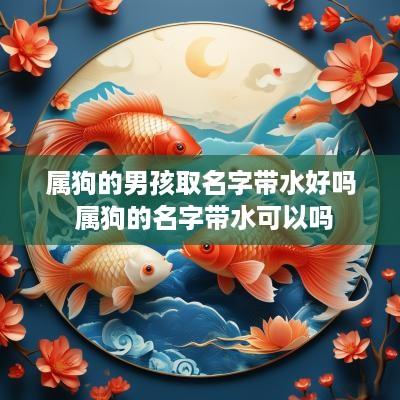 属狗的男孩取名字带水好吗 属狗的名字带水可以吗