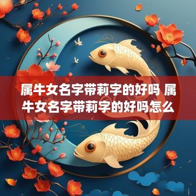 属牛女名字带莉字的好吗 属牛女名字带莉字的好吗怎么取