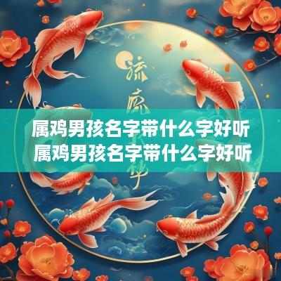 属鸡男孩名字带什么字好听 属鸡男孩名字带什么字好听又有寓意