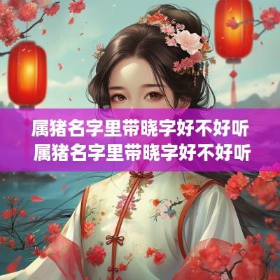 属猪名字里带晓字好不好听 属猪名字里带晓字好不好听女孩