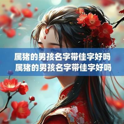 属猪的男孩名字带佳字好吗 属猪的男孩名字带佳字好吗