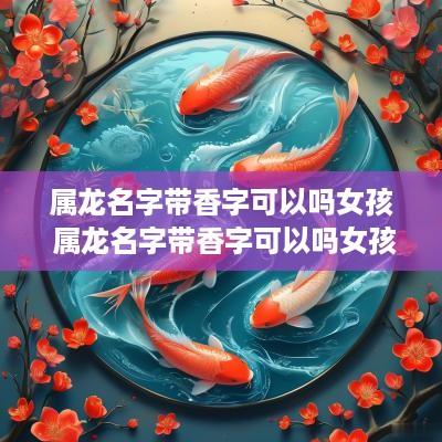 属龙名字带香字可以吗女孩 属龙名字带香字可以吗女孩子