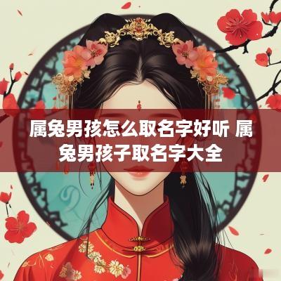 属兔男孩怎么取名字好听 属兔男孩子取名字大全