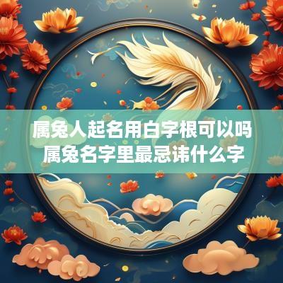 属兔人起名用白字根可以吗 属兔名字里最忌讳什么字