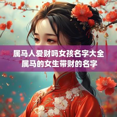 属马人爱财吗女孩名字大全 属马的女生带财的名字 属马人爱财吗女孩名字大全 属马的女生带财的名字