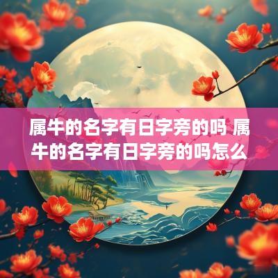 属牛的名字有日字旁的吗 属牛的名字有日字旁的吗怎么取