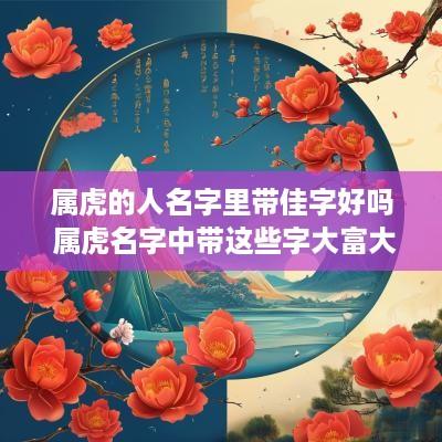 属虎的人名字里带佳字好吗 属虎名字中带这些字大富大贵