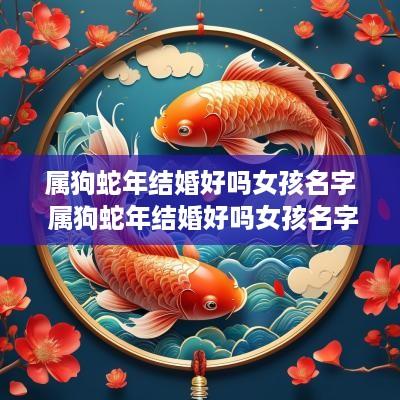 属狗蛇年结婚好吗女孩名字 属狗蛇年结婚好吗女孩名字叫什么