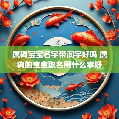 属狗宝宝名字带润字好吗 属狗的宝宝取名用什么字好