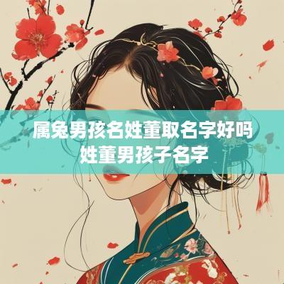 属兔男孩名姓董取名字好吗 姓董男孩子名字