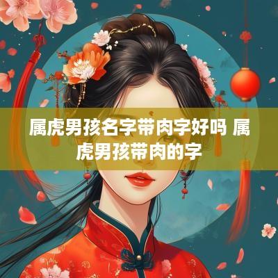 属虎男孩名字带肉字好吗 属虎男孩带肉的字