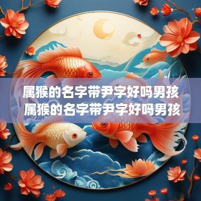 属猴的名字带尹字好吗男孩 属猴的名字带尹字好吗男孩子