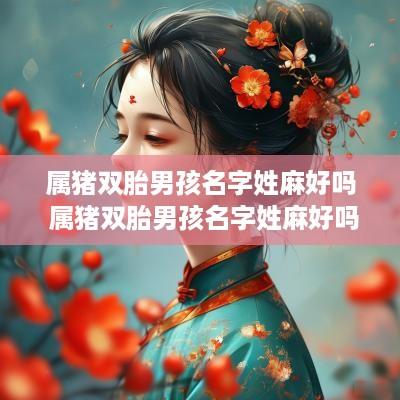 属猪双胎男孩名字姓麻好吗 属猪双胎男孩名字姓麻好吗怎么取名