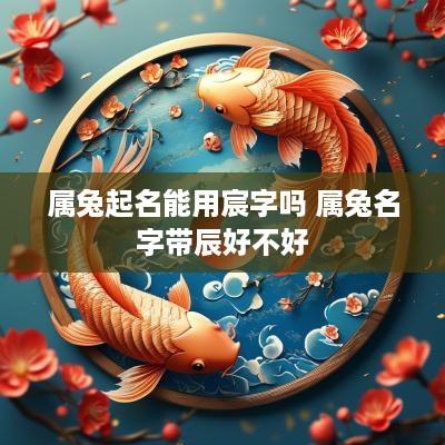 属兔起名能用宸字吗 属兔名字带辰好不好