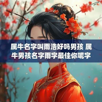 属牛名字叫雨浩好吗男孩 属牛男孩名字雨字最佳你呢字
