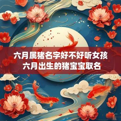 六月属猪名字好不好听女孩 六月出生的猪宝宝取名