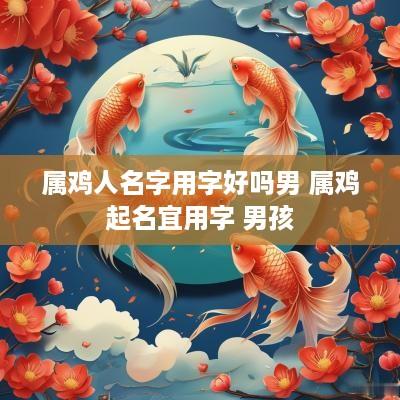 属鸡人名字用字好吗男 属鸡起名宜用字 男孩