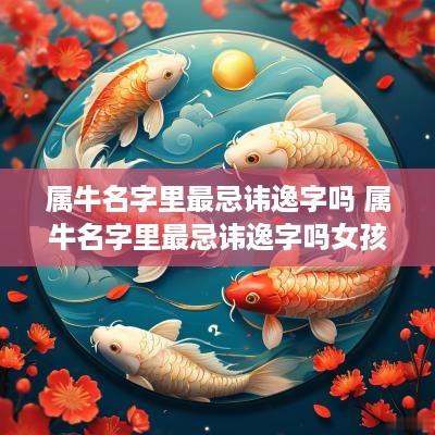 属牛名字里最忌讳逸字吗 属牛名字里最忌讳逸字吗女孩