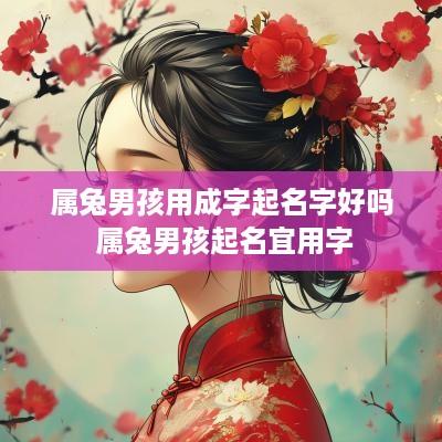 属兔男孩用成字起名字好吗 属兔男孩起名宜用字