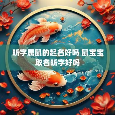 昕字属鼠的起名好吗 鼠宝宝取名昕字好吗
