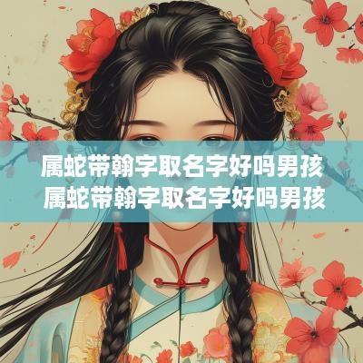 属蛇带翰字取名字好吗男孩 属蛇带翰字取名字好吗男孩子
