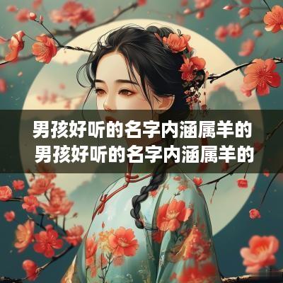男孩好听的名字内涵属羊的 男孩好听的名字内涵属羊的有哪些