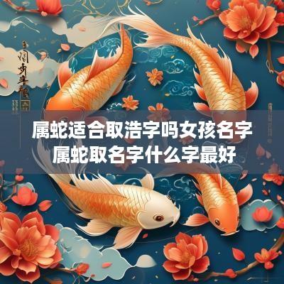 属蛇适合取浩字吗女孩名字 属蛇取名字什么字最好
