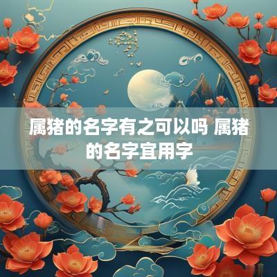 属猪的名字有之可以吗 属猪的名字宜用字