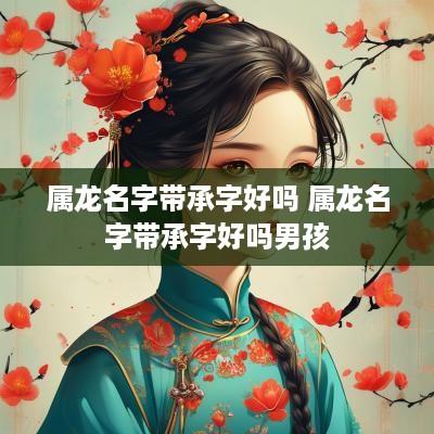 属龙名字带承字好吗 属龙名字带承字好吗男孩