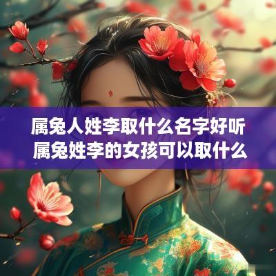 属兔人姓李取什么名字好听 属兔姓李的女孩可以取什么名字