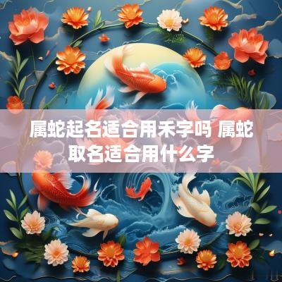 属蛇起名适合用禾字吗 属蛇取名适合用什么字