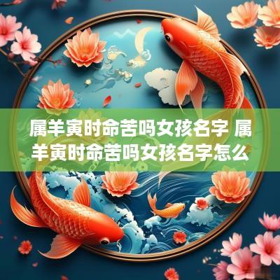 属羊寅时命苦吗女孩名字 属羊寅时命苦吗女孩名字怎么取