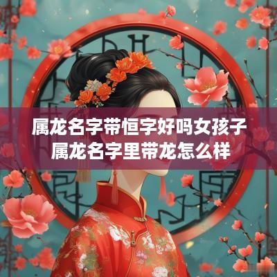 属龙名字带恒字好吗女孩子 属龙名字里带龙怎么样