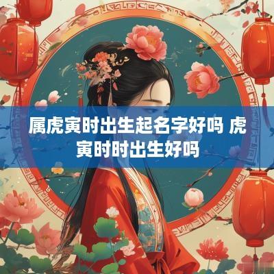 属虎寅时出生起名字好吗 虎寅时时出生好吗