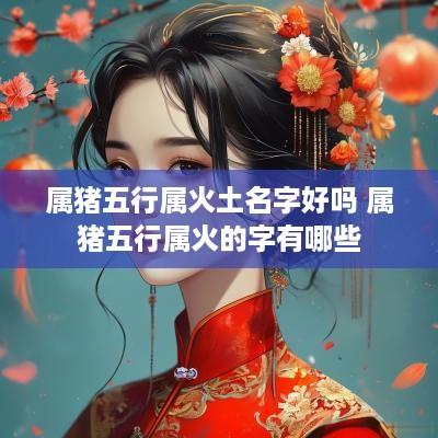 属猪五行属火土名字好吗 属猪五行属火的字有哪些
