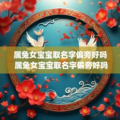 属兔女宝宝取名字偏旁好吗 属兔女宝宝取名字偏旁好吗怎么取