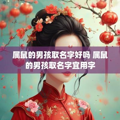 属鼠的男孩取名字好吗 属鼠的男孩取名字宜用字