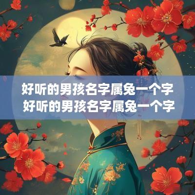 好听的男孩名字属兔一个字 好听的男孩名字属兔一个字有哪些