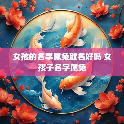 女孩的名字属兔取名好吗 女孩子名字属兔