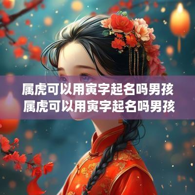 属虎可以用寅字起名吗男孩 属虎可以用寅字起名吗男孩子