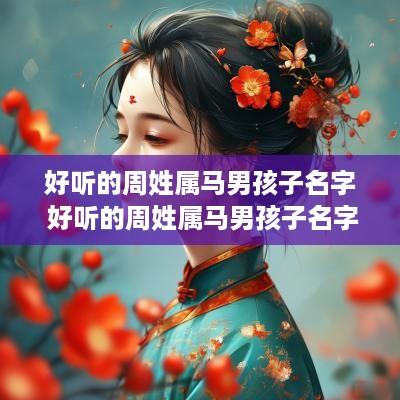 好听的周姓属马男孩子名字 好听的周姓属马男孩子名字大全