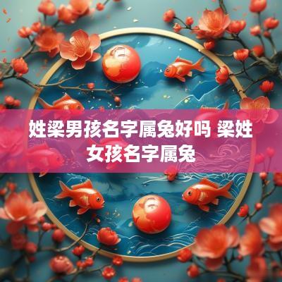 姓梁男孩名字属兔好吗 梁姓女孩名字属兔