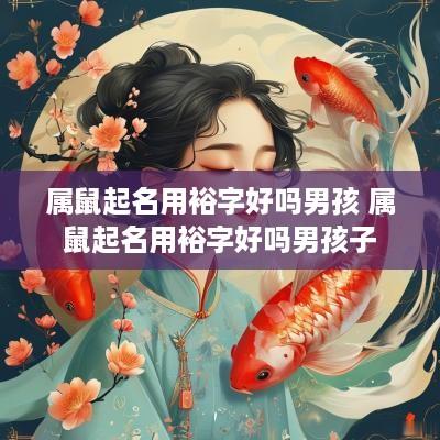 属鼠起名用裕字好吗男孩 属鼠起名用裕字好吗男孩子
