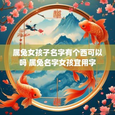 属兔女孩子名字有个西可以吗 属兔名字女孩宜用字