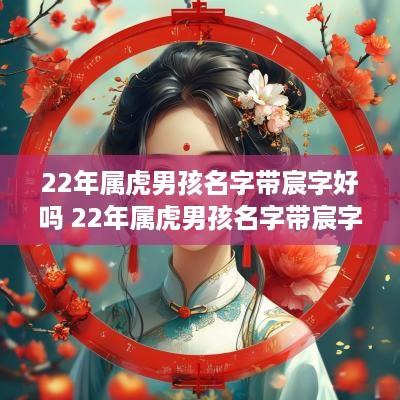 22年属虎男孩名字带宸字好吗 22年属虎男孩名字带宸字好吗