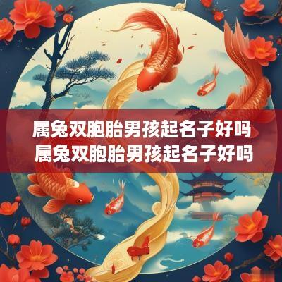 属兔双胞胎男孩起名子好吗 属兔双胞胎男孩起名子好吗