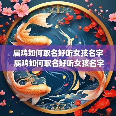 属鸡如何取名好听女孩名字 属鸡如何取名好听女孩名字两个字